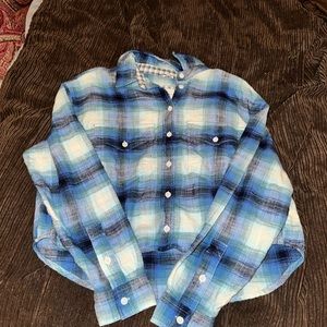 cropped flannel